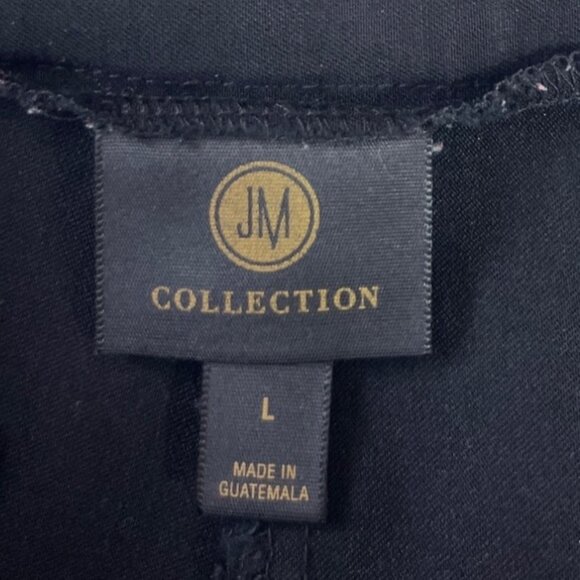 JM Collection Pull On Pants Womens Large Black Cropped - Picture 5 of 7